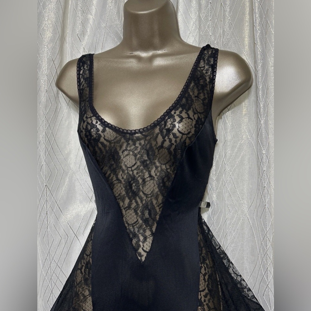 Frederick’s Hollywood Elegant Black Lace Gown